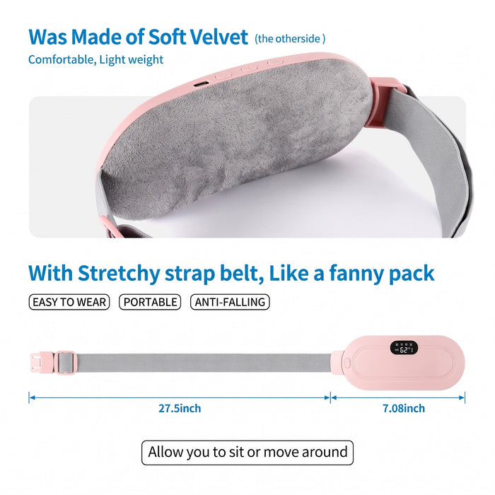 Soft velvet pad with adjustable stretch strap